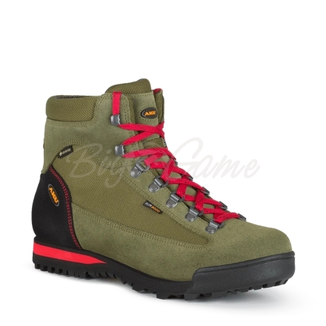Ботинки треккинговые AKU WS Slope Micro GTX цвет Military Green / Red фото 1