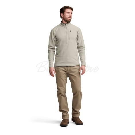 Толстовка SITKA Snowcrest Half-Zip Fleece Pullover цвет Oak Heather фото 8