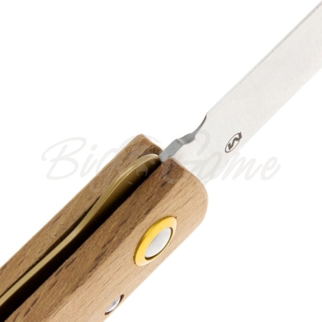 Нож складной полуавтоматический BOKER Rusticus сталь 420 рукоять Дерево цв. Коричневый фото 4
