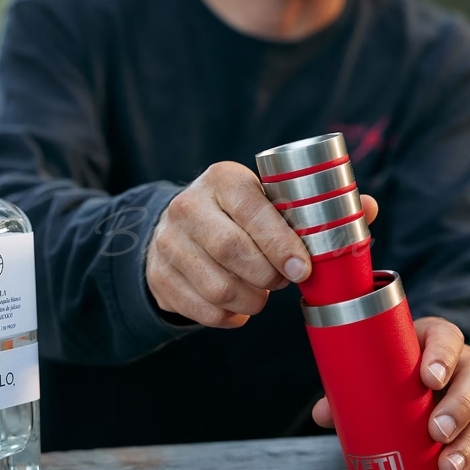 Набор рюмок YETI Shot Glasses & Case цв. Rescue Red фото 2
